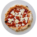 Pizza de sobrassada amb brie