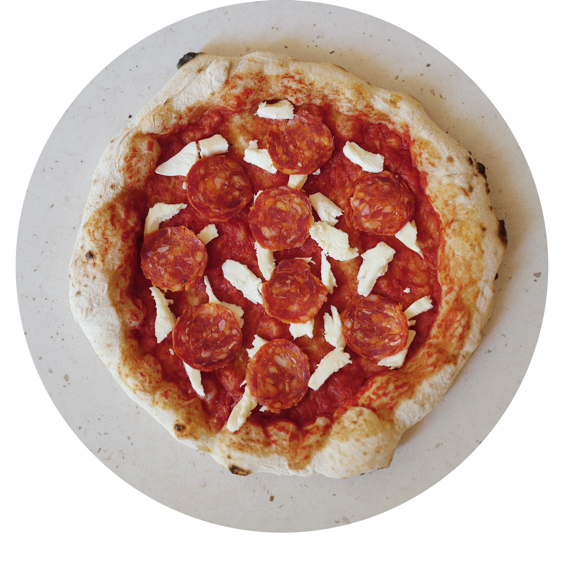 Pizza de pepperoni picant